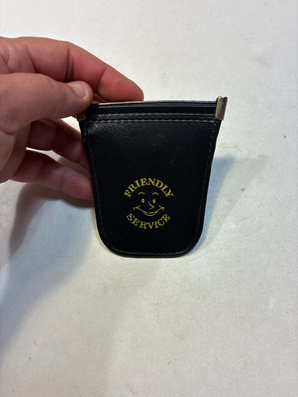 Vintage Friendly Service Friendly People Squeeze Coin Purse Pouch